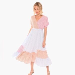 Villagallo Libby cotton midi dress